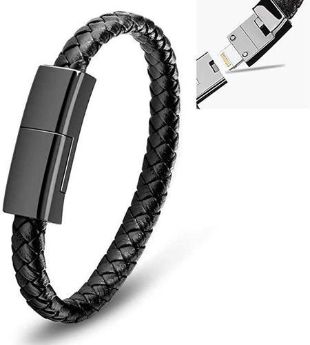 Bracelet style data cable suitable for Apple Android fast power bank short charging cable
