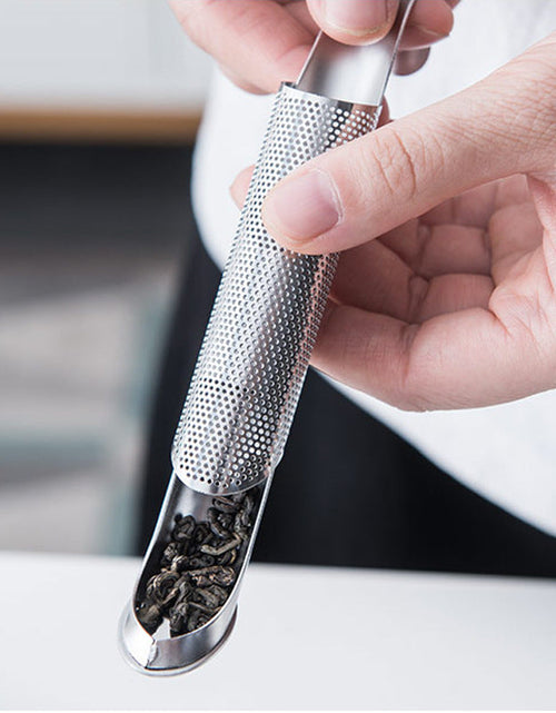 Load image into Gallery viewer, New Pipe-Shaped Tea Strainer 304 Stainless Steel Tea Leaking Tea Incubator Teapot-Shaped Tea Strainer
