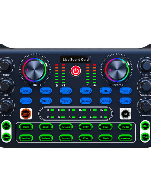 Load image into Gallery viewer, HD X60 Sound Card English Version Professional Audio Mixer for Karaoke Broadcast KTV Singing Live Sound Mixer
