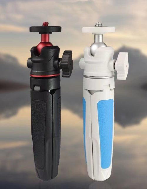 Load image into Gallery viewer, Mini desktop selfie stick tripod handheld photography live vlog camera mobile phone portable telescopic stand
