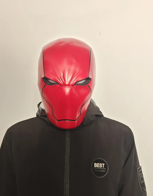Load image into Gallery viewer, Movie Cosplay Red Hood Mask Arkham Knight The Dark Knight Masks Helmet Man Full Head Cosplay Prop Halloween Fancy Party Headwear
