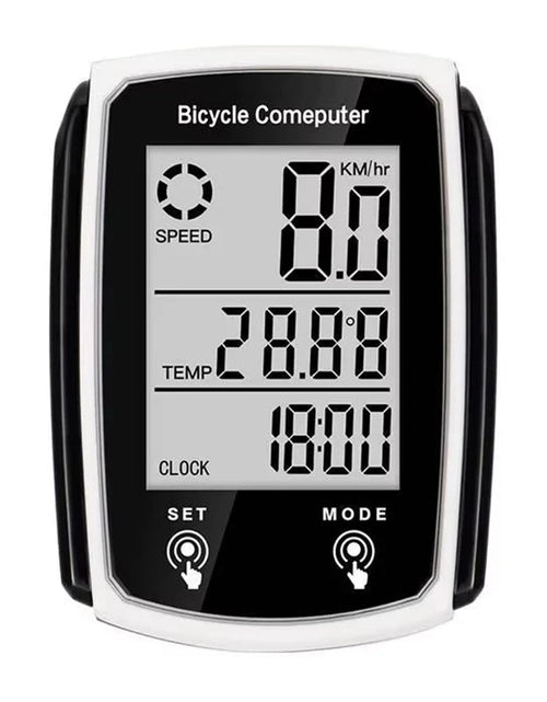 Load image into Gallery viewer, Wired LCD Digital Bicycle Computer - Speedometer and Odometer with Backlight, a Must - have Bike Accessory
