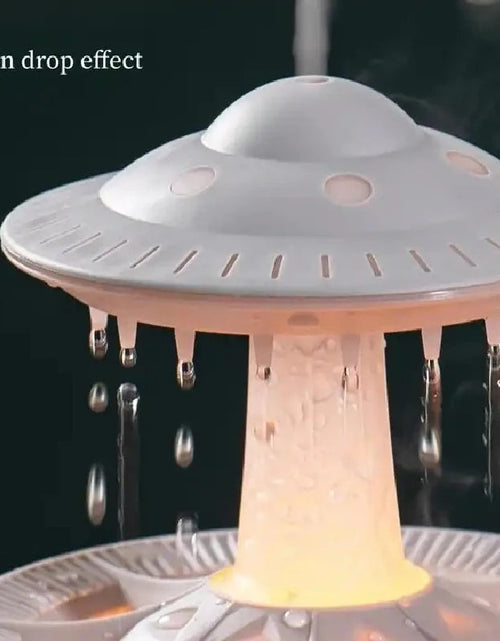 Load image into Gallery viewer, Rain Drop Air Humidifier Essential Oil Diffuser 350ml 7 Colors LED Lamp Ultrasonic Remote Control USB Rain Cloud Aroma Diffuser
