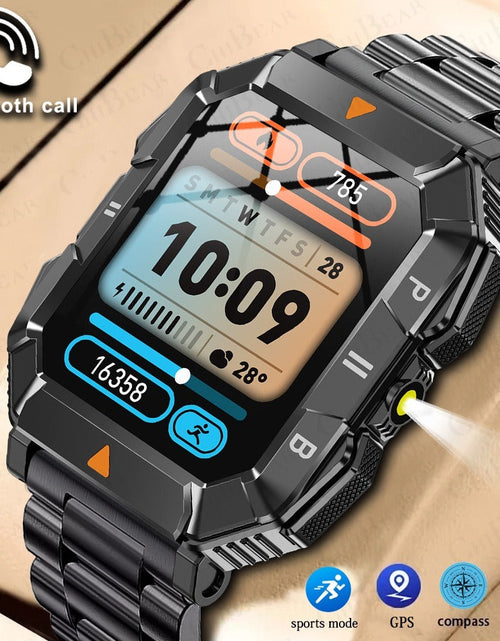 Load image into Gallery viewer, YK03 smartwatch Bluetooth call flashlight sports waterproof heart rate blood oxygen health monitoring
