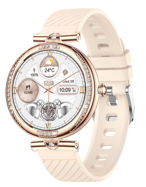 Load image into Gallery viewer, NX17 Pro Smart Watch Fashion Dimanond Ladies Wristwatch Amoled Bluetooth Calling Health Monitoring Women Fitness Smartwatch
