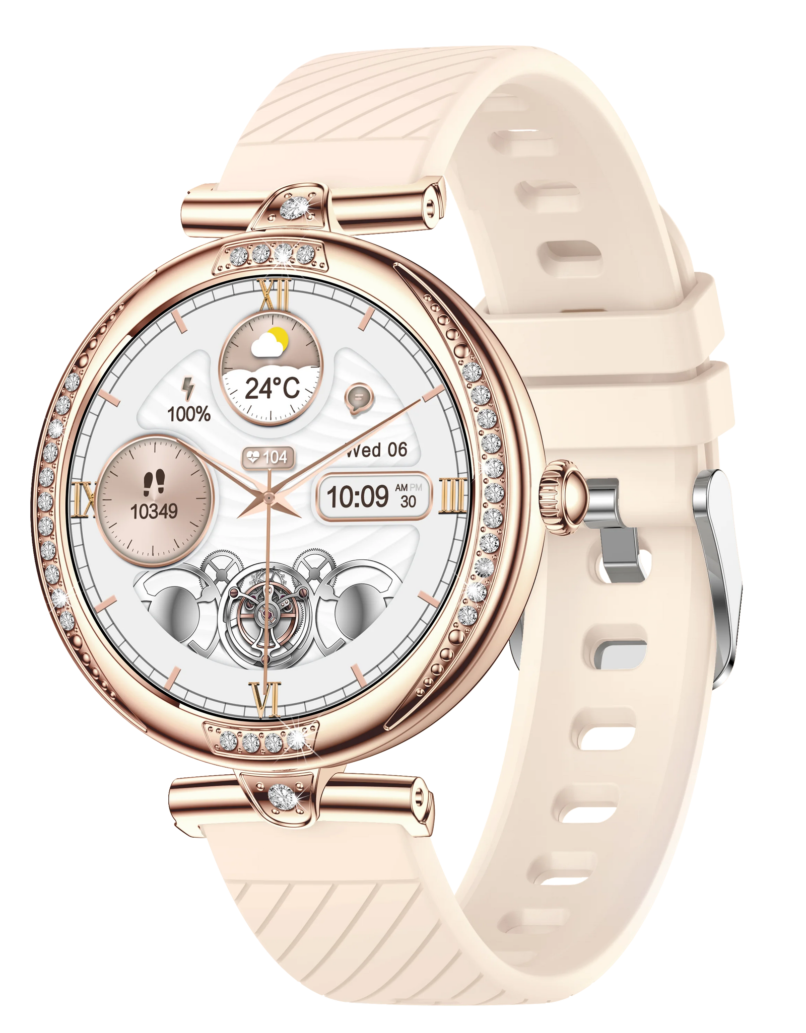 NX17 Pro Smart Watch Fashion Dimanond Ladies Wristwatch Amoled Bluetooth Calling Health Monitoring Women Fitness Smartwatch