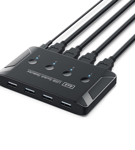 USB 3.0 multi interface four in four out hub printer sharer multi computer shared switch