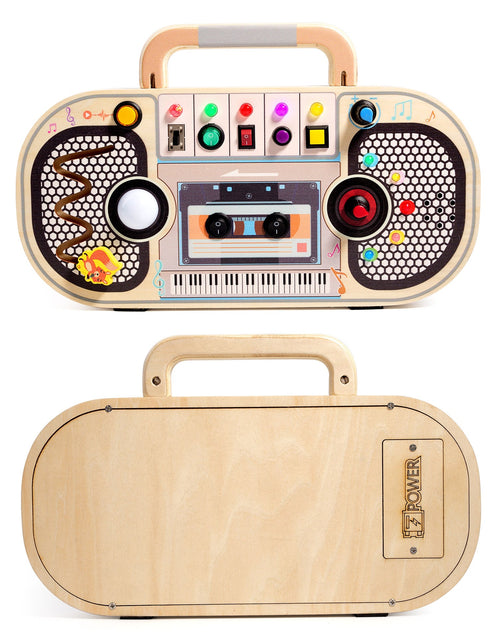 Load image into Gallery viewer, Children's wooden early education toys, switches, circuit recorders, busy boards, enlightenment, hands-on cognition, new LED lights
