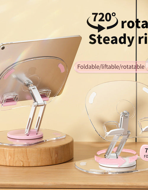 Load image into Gallery viewer, Multi functional adjustable lifting creative mobile phone support stand, desktop live streaming 360 ° rotating tablet stand, universal
