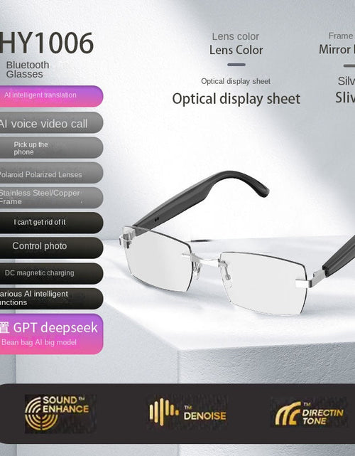Load image into Gallery viewer, Bluetooth Smart AI Sunglasses Multi functional Real time Translation Headphones Call Listening to Music
