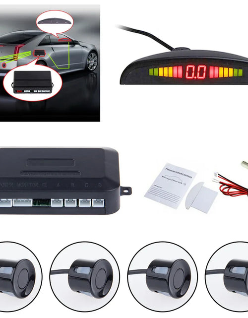 Load image into Gallery viewer, Car Auto Parktronic LED Parking Sensor With 4 Sensors Reverse Backup Car Parking Radar Monitor Detector System Backlight Display
