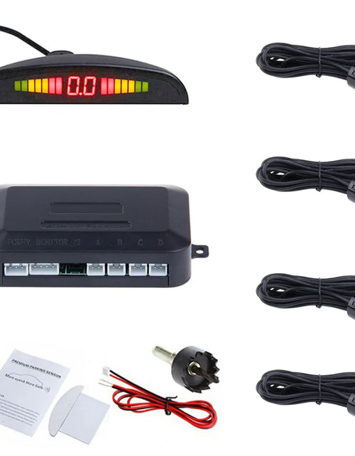 Load image into Gallery viewer, Car Auto Parktronic LED Parking Sensor With 4 Sensors Reverse Backup Car Parking Radar Monitor Detector System Backlight Display
