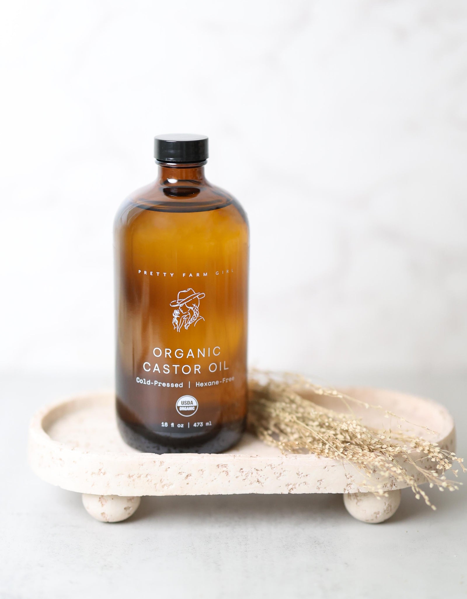 Pure Organic Cold Pressed Hexane-Free Castor Oil
