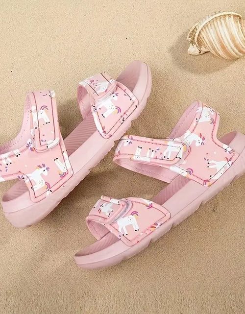 Load image into Gallery viewer, Trendy Girls Cartoon Print Non-Slip Summer Sandals
