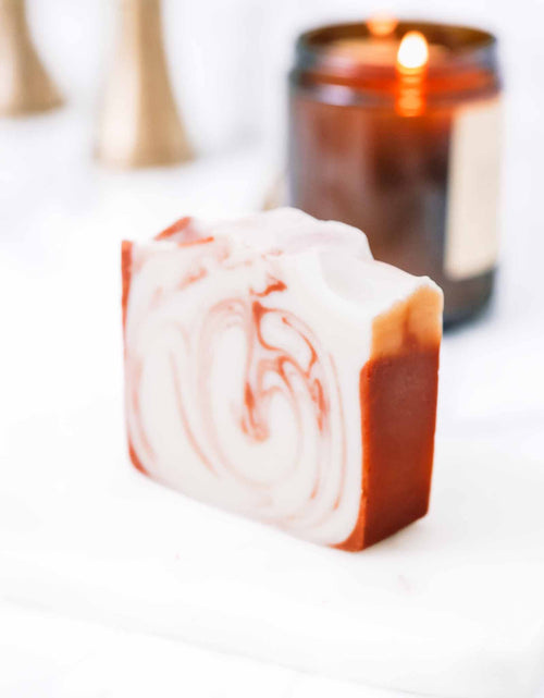 Load image into Gallery viewer, Citrus Cedarwood Handmade Tallow and Goat Milk Soap Bar
