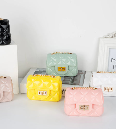 Mini Candy Color Jelly Coin Purse Crossbody Bag