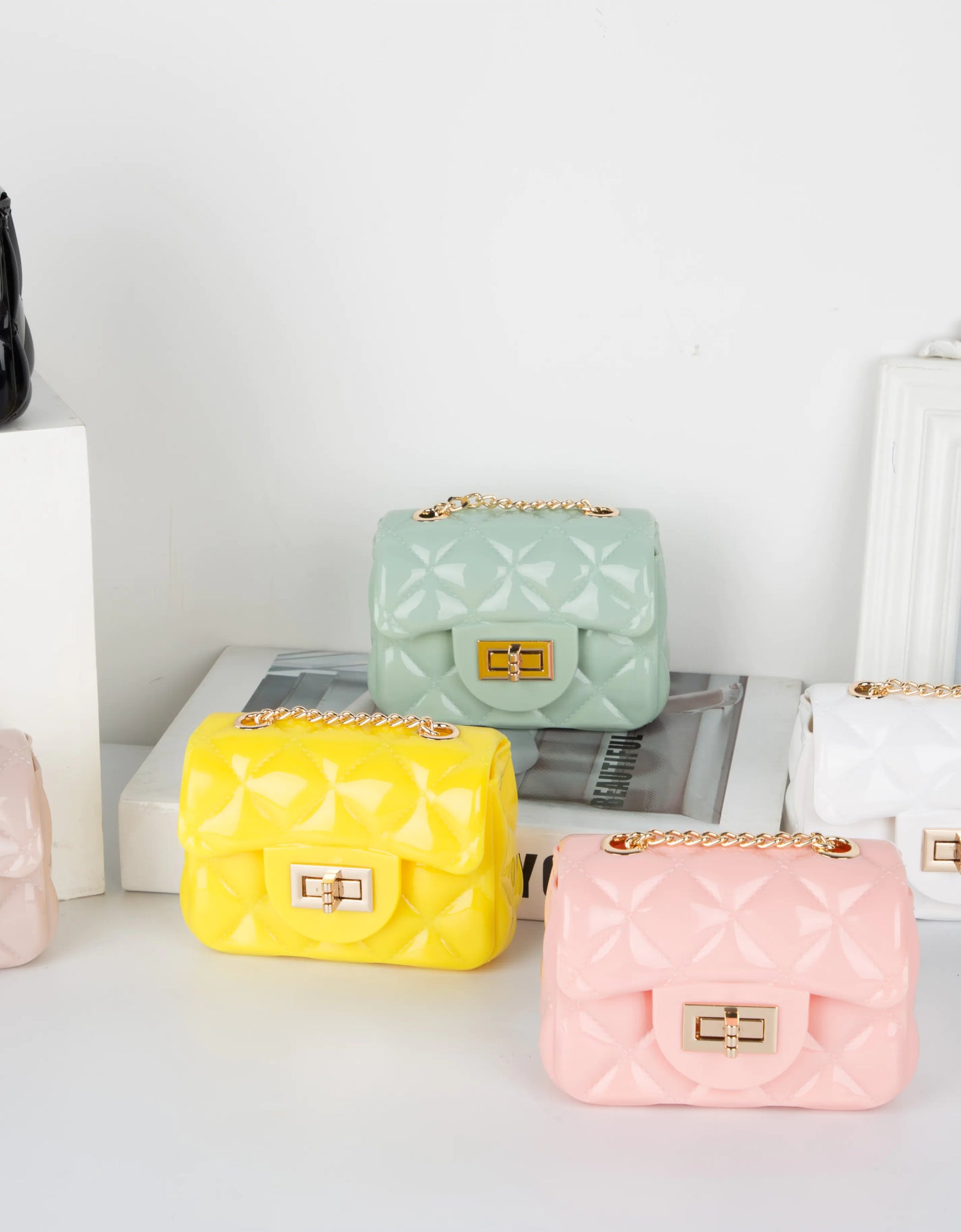 Mini Candy Color Jelly Coin Purse Crossbody Bag