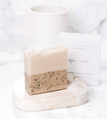 Coffee + Cream Handmade Tallow and Goat Milk Soap Bar