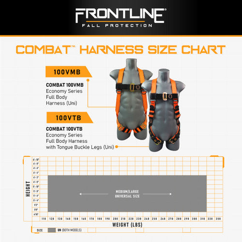 Load image into Gallery viewer, Frontline 100VTB Combat Economy Series Full Body Harness with Tongue Buckle Legs (Uni) Universal
