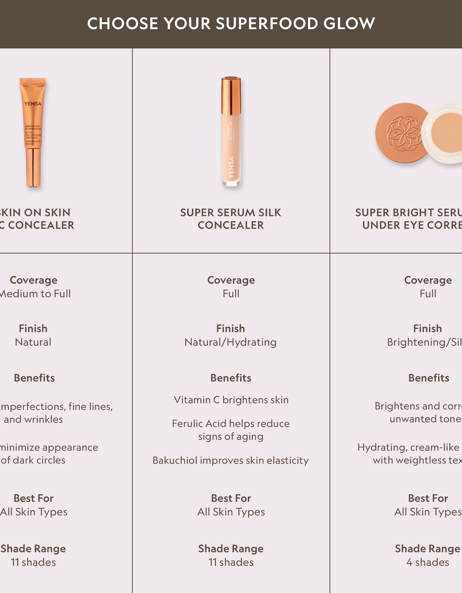 Skin On Skin BB + CC Full Coverage Hyaluronic Serum Concealer