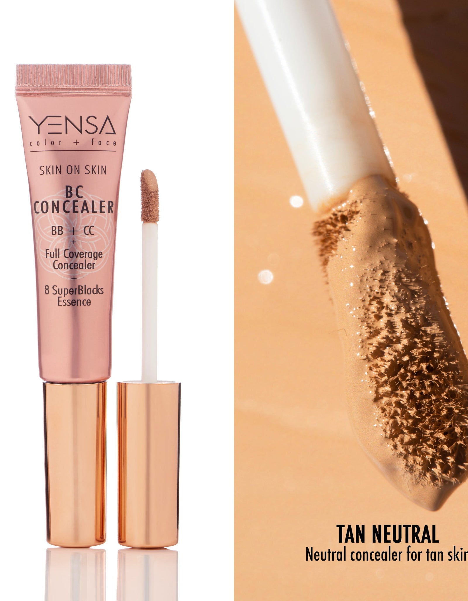 Skin On Skin BB + CC Full Coverage Hyaluronic Serum Concealer
