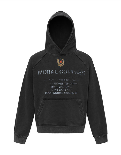 Load image into Gallery viewer, Emblem Embroidered Letter Hoodie Loose Hoodie Hoodie
