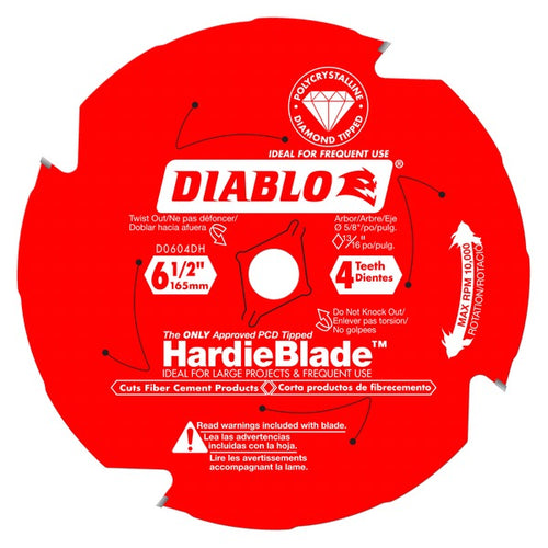 Load image into Gallery viewer, Diablo D0604DHA 6-1/2 in. x 4 Tooth (PCD) Fiber Cement HardieBlade
