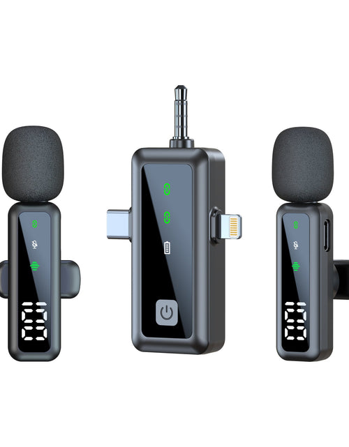 Load image into Gallery viewer, Wireless Lapel Microphone for Outdoor Computer Live Streaming Noise Reduction Universal Small Microphone

