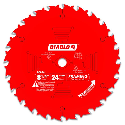 Load image into Gallery viewer, Diablo D0824X 8-1/4 in. x 24 Tooth Framing Saw Blade
