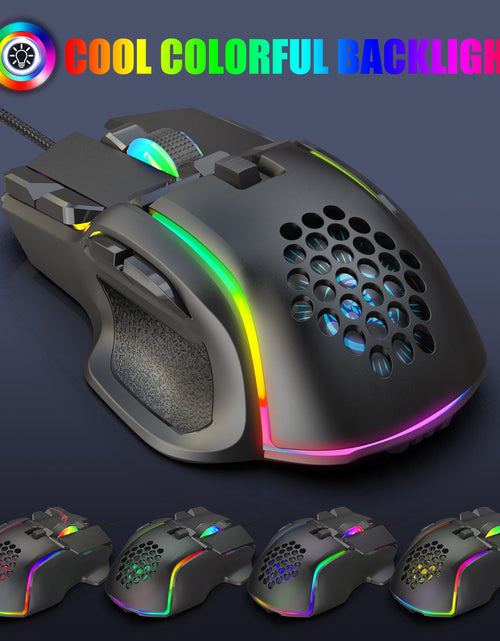 Load image into Gallery viewer, Gaming gaming mouse macro programming cool RGB lighting 12800 DPI adjustable mechanical mouse

