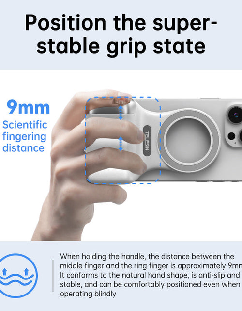 Load image into Gallery viewer, MagSafe Compatible Fun Photography Grip: MFi Certified Wireless Bluetooth Stabilizer for Shake-Free Shooting
