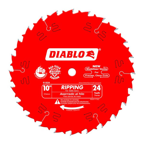 Load image into Gallery viewer, Diablo D1024X 10 in. x 24 Tooth Ripping Saw Blade
