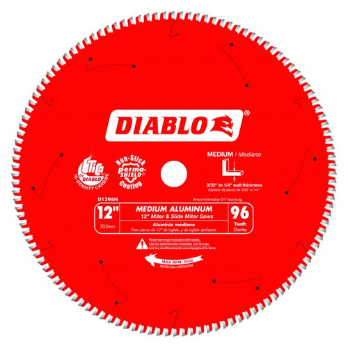 Load image into Gallery viewer, Diablo D1296N 12 in. X 96 Tooth Medium Aluminum Saw Blade
