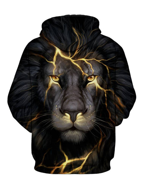 Load image into Gallery viewer, Halloween Couples Men Women 3D Lion Hoodies Sweatshirt
