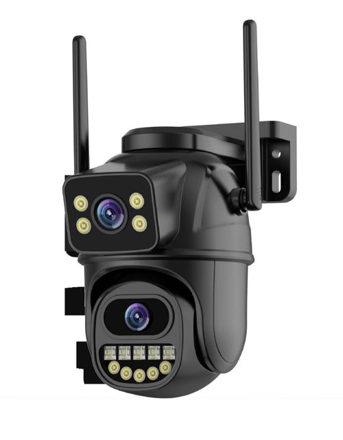 Load image into Gallery viewer, Dual screen wireless 360 degree mobile remote outdoor WiFi camera monitoring
