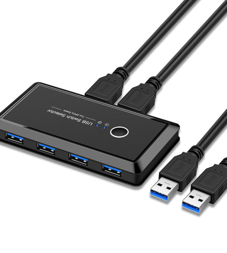 USB 3.0 printer sharer 4-port USB multi interface two computer switchers and splitters