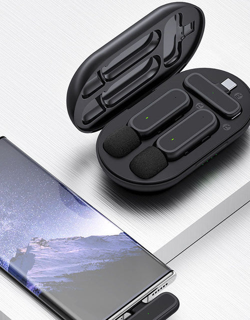Load image into Gallery viewer, K61 wireless microphone lavalier with charging chamber video capture Tiktok live broadcast noise reduction mini microphone
