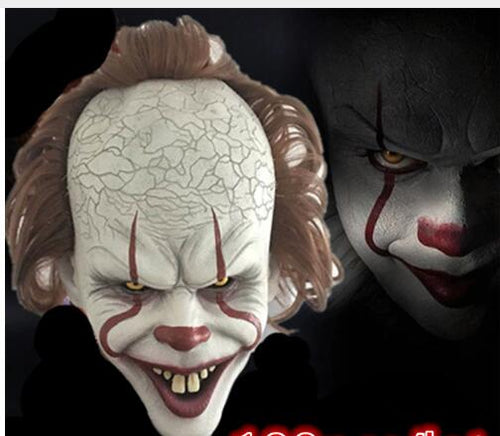 Load image into Gallery viewer, Stephen King's It Mask Pennywise Horror Clown Joker Mask Clown Mask Halloween Cosplay Costume Props
