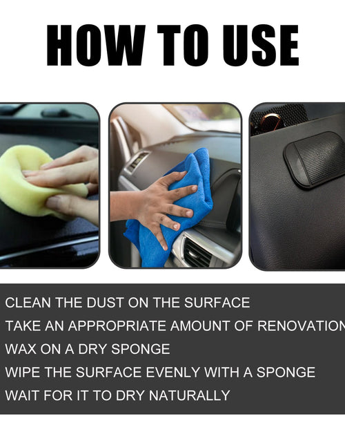 Load image into Gallery viewer, Automotive Plastic Refurbishment Coated Crystal Liquid, Instrument Panel Interior Clean Decontamination Anti-dust Refurbishment Bright Coating Liquid
