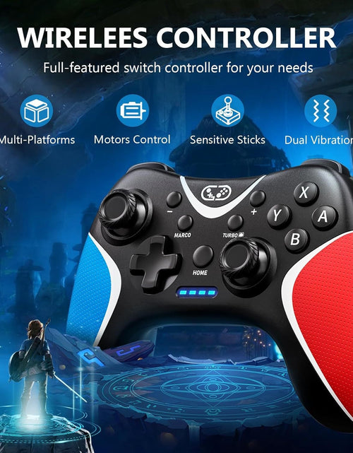 Load image into Gallery viewer, Switch game controller NS wireless controller custom back key programming continuous Bluetooth wireless controller
