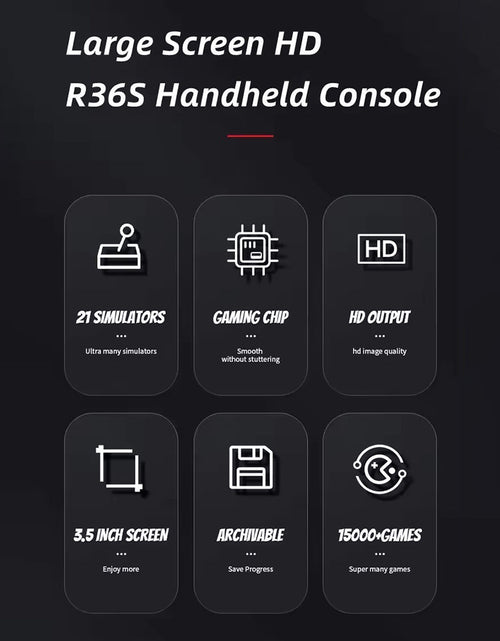 Load image into Gallery viewer, R36S Portable Handheld Retro Arcade Joystick All-in-One Open-Source Gaming Console
