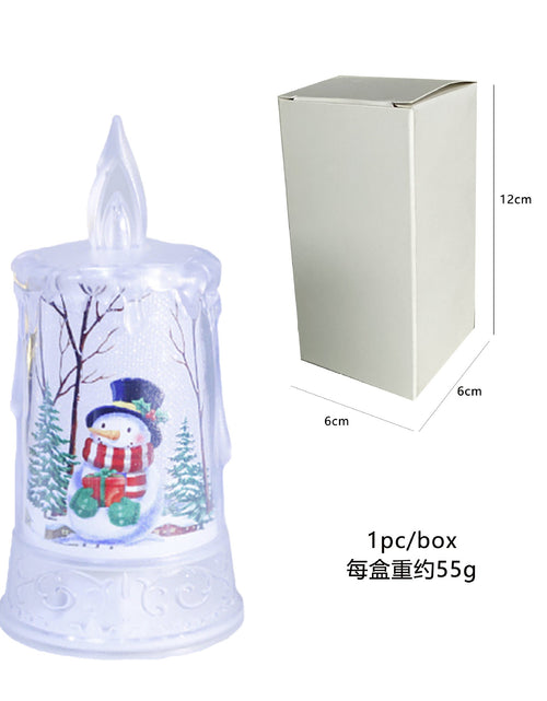 Load image into Gallery viewer, Christmas led electronic candle light Christmas snowman elk decoration luminous night light atmosphere light ornaments
