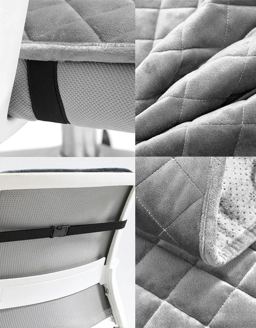 Load image into Gallery viewer, Heated Seat Cushion, 220V Electric Mat, Office Chair Warmer, Smart Timer, Integrated Backrest
