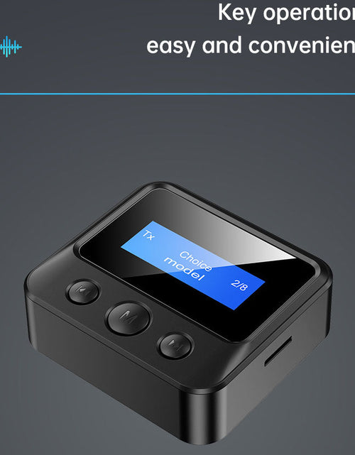 Load image into Gallery viewer, Screen display 2-in-1 Bluetooth audio adapter Bluetooth audio transmitter receiver Bluetooth 5.0 receiver
