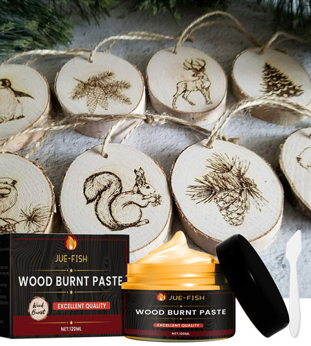 Wood Burning Paste, Camping Outdoor Wood Cloth Combustion DIY Pyrography Wood Burning Paste
