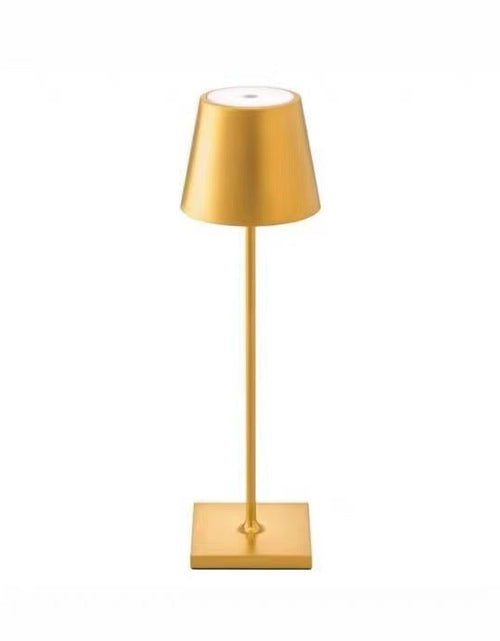 Load image into Gallery viewer, Nordic charging iron art high footed cup table lamp, bedroom bedside touch creative small night light, modern and simple living room night light
