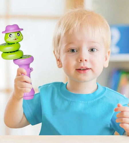 Cartoon Snake-Shaped Whistle Twisting Snake Rotating Duck Dragon Decompression Swinging Force Control Balance Toy