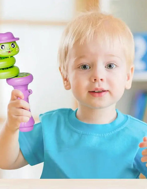Load image into Gallery viewer, Cartoon Snake-Shaped Whistle Twisting Snake Rotating Duck Dragon Decompression Swinging Force Control Balance Toy
