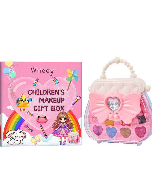 Load image into Gallery viewer, Kids Makeup Gift Box, Kids Play Fun Girl Makeup Lipstick Eyeshadow Makeup Set Gift Box
