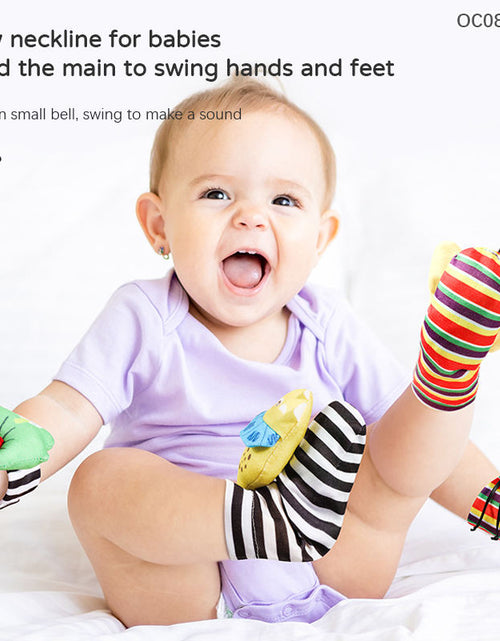 Load image into Gallery viewer, Baby Toys 0-1 Year Old Newborns Wrist Ringing Socks Comfort Set Baby Gift

